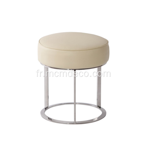 Tabouret moderne en tissu élégant